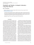 Osmolarity and Tonicity: An Inquiry Laboratory Using Plant Material