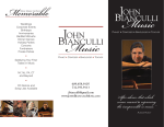 Brochure - John Bianculli