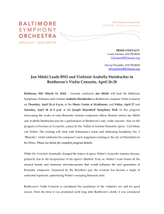 Jun Märkl Leads BSO and Violinist Arabella Steinbacher in