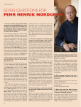 seven questions for pehr henrik nordgren