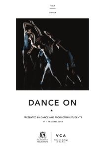 dance on - Faculty of VCA and MCM