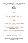 Spring Band Concert - Wooster High School