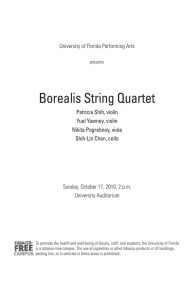 Borealis String Quartet - University of Florida Performing Arts