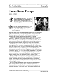 James Reese Europe - Celina City Schools