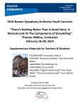 2014 Boston Symphony Orchestra Youth Concerts “There`s Nothing
