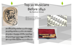 Top Ten Musicians Before 1840