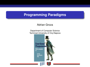 Programming Paradigms - Universitatea Tehnica din Cluj