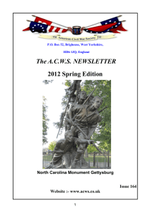 Spring 2012 - American Civil War Society