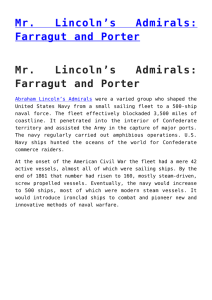 Mr. Lincoln`s Admirals: Farragut and Porter