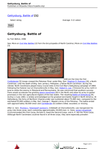 Gettysburg, Battle of