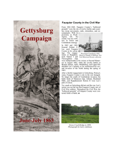 Gettysburg Campaign Brochure