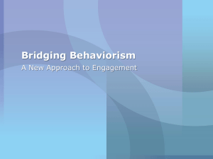 Bridging Behaviorism