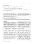 Prospects for gene therapy of haemophilia