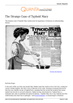 The Strange Case of Typhoid Mary