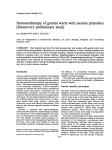 Immunotherapy of genital warts with inosine pranobex