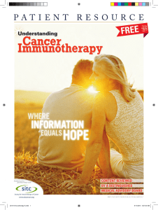 Cancer Immunotherapy - Society for Immunotherapy of Cancer