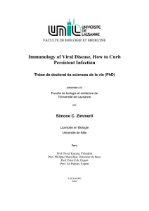 Immunology of Viral Disease, How to Curb Persistent Infection Simone C. Zimmerli