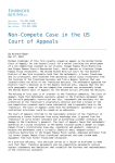 Non-Compete Case in the US Court of Appeals