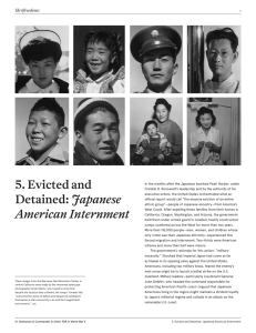 5. Evicted and Detained: Japanese American Internment