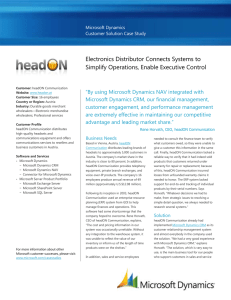 Electronics Distributor Connects Systems to - MBS