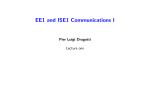 Lecture 1 - Communications and signal processing