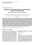 Significance of Communication and E