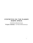 STATISTICS ON THE PLANER SHAPE SPACE