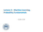Lecture 2: Probability, machine learning, stat. inference overview