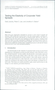 Testing the Elasticity of Corporate Yield Spreads