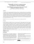 Probability of correct reconstruction in compressive spectral imaging