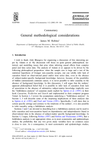 General methodological considerations