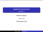 Applied Econometrics - Lecture 11
