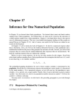 Chapter 17 Inference for One Numerical Population