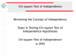 Chi-square Test of Independence Reviewing the Concept of Independence