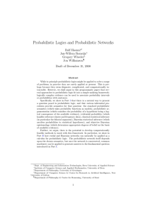 Probabilistic Logics and Probabilistic Networks - blogs