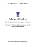 Scheme of Studies