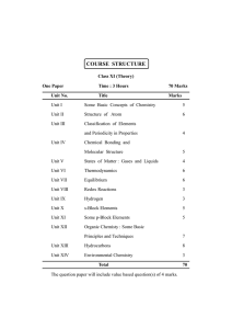 COURSE  STRUCTURE