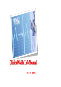 Clinical Skills Lab Manual