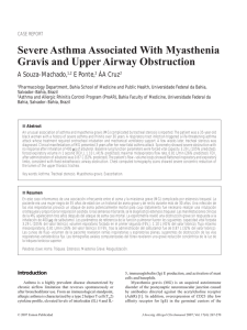 Severe Asthma Associated With Myasthenia Gravis and Upper