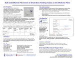 Safe and Efficient Placement of Small Bore Feeding Tubes on the