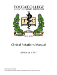 Clinical Rotations Manual - Touro College of Osteopathic Medicine