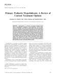 “Primary pediatric hyperhidrosis: a review of current treatment options”.