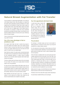 Natural Breast Augmentation with Fat Transfer