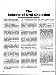The Secrets of Oral Chelation