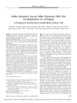 Heller Myotomy Versus Heller Myotomy With Dor Fundoplication for