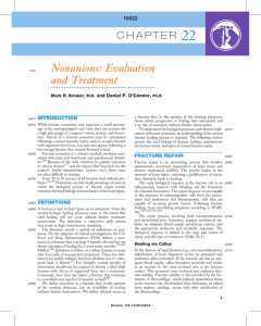 Nonunions: Evaluation and Treatment