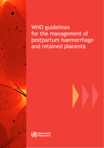 WHO guidelines for the management of postpartum haemorrhage