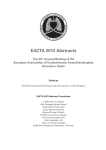 EACTA 2013 Abstracts - Applied Cardiopulmonary Pathophysiology