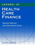 this PDF file - Journal of Health Care Finance