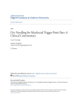 Dry Needling for Myofascial Trigger Point Pain: A Clinical Commentary